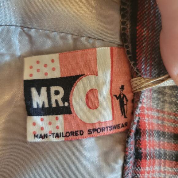 Vintage Mr. D Plaid Midi Pencil Skirt, 28 - Picture 3 of 3